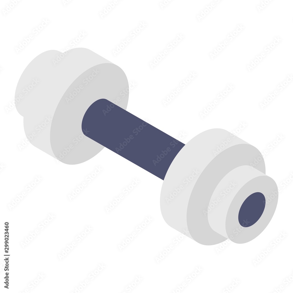 Aufkleber dumbbell icon. isometric of dumbbell vector icon for web design isolated on white background