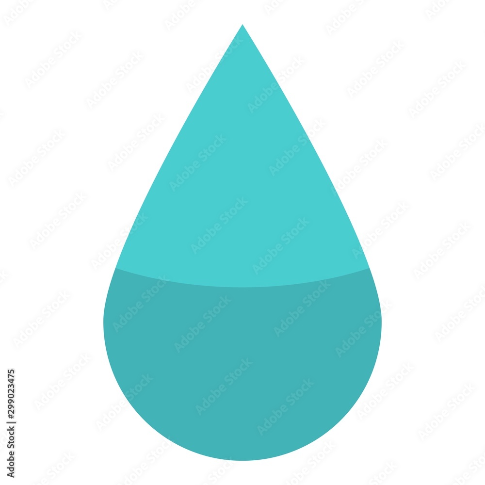 Poster water drop icon. isometric of water drop vector icon for web design isolated on white background