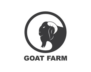 Goat Logo Template vector illustrtion