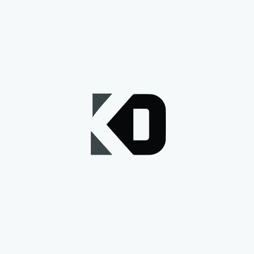 KD initials letter creative professional logo icon vector