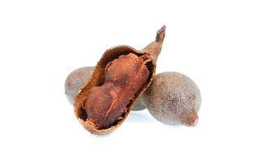 tamarind isolated on white