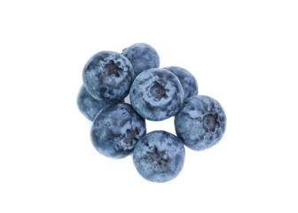 blueberries isolated on white background