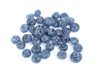 blueberries isolated on white background