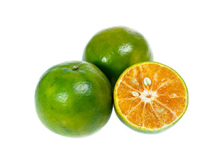 Orange fruit isolated on white background