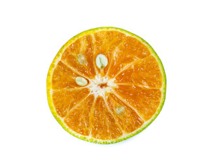 Orange fruit isolated on white background