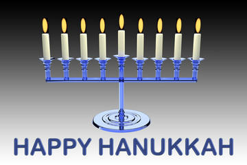 Hanukkah Menorah concept