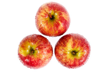 red apple isolated on white