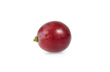 rad grape isolated on white background