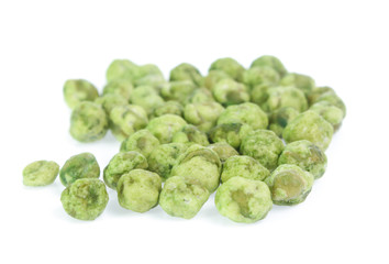 dry peas isolated on a white background