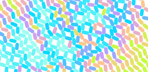 Abstract background with color ovals. Vector illustration for print, textile, fabric, package, wrapping or cover.