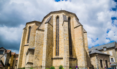 Fototapeta na wymiar Villefranche-de-Rouergue., église.