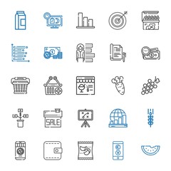 market icons set