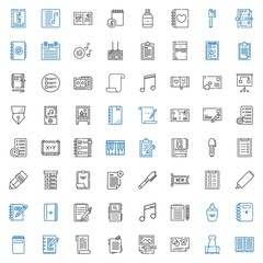 note icons set