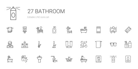 bathroom icons set