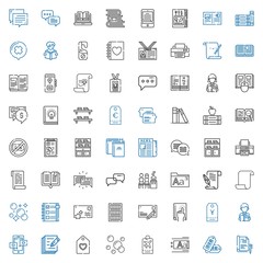 text icons set