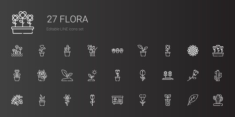 flora icons set