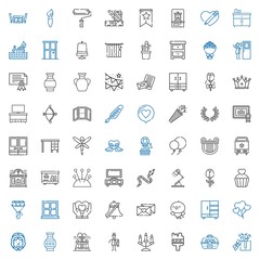decoration icons set