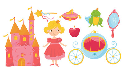 Accessories and Stuff For a Little Princess Vector Set