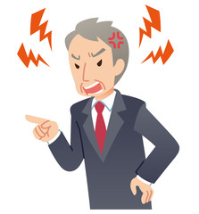 激怒するビジネスマン