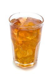 Iced tea  isolated on white