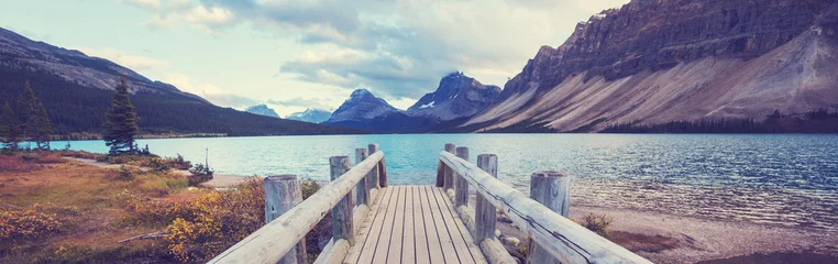 Foto auf Acrylglas Aubergine See in Kanada