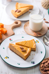 appetizing pumpkin cheesecake