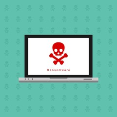 Computer Viruses Attack, Errors detected, Warning signs, Stealing data. Monitor with hacking virus alert messages, bugs, notifications, bomb, open lock, infected files. Vector illustration on white