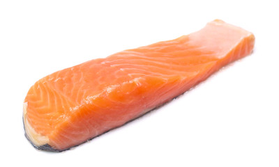 salmon  isolated on white background