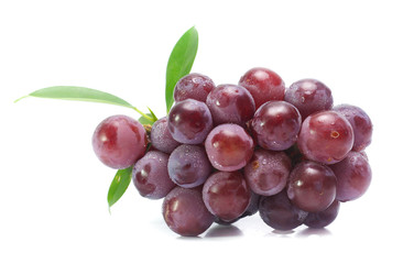 red grape  isolated on white