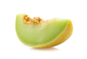 cantaloupe melon isolated on white