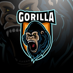 Gorilla head logo esport © Wisma Kreatif