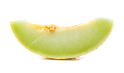 cantaloupe melon isolated on white