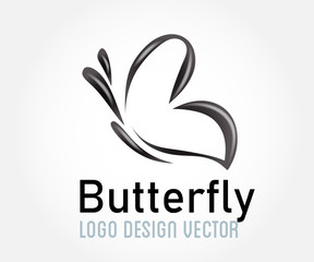 Butterfly beauty symbol icon logo icon vector image