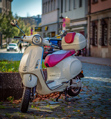 Parked Scooter in the City