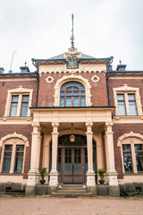 Fototapeta na wymiar Loviisa, Finland - 7 October 2019: The Manor House Malmgard.