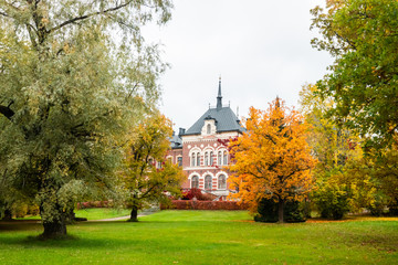 Obraz premium Loviisa, Finland - 7 October 2019: The Manor House Malmgard.