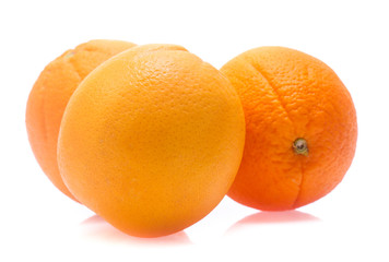 Orange fruit  isolated on white background
