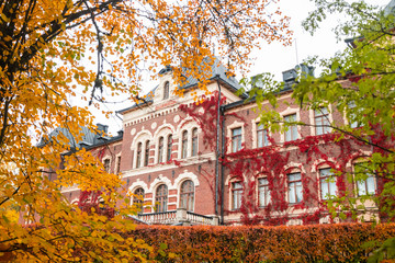 Loviisa, Finland - 7 October 2019: The Manor House Malmgard.