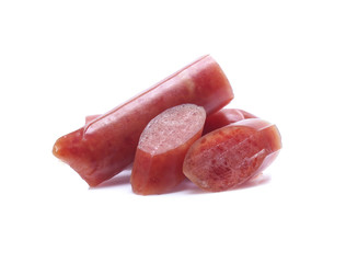 Sausage isolated on white background
