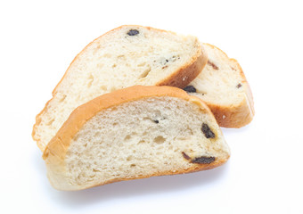 Sliced bread isolated on a white background