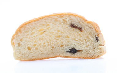 Sliced bread isolated on a white background