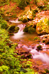 September waterfall river