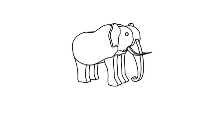 icon illustration of rhinoceros