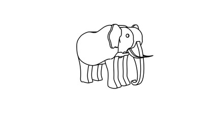 icon illustration of rhinoceros