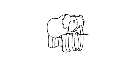 icon illustration of rhinoceros