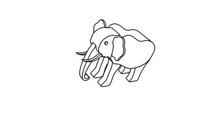 icon illustration of rhinoceros
