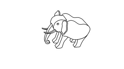 icon illustration of rhinoceros