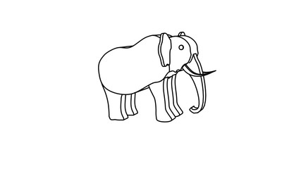 icon illustration of the elephant