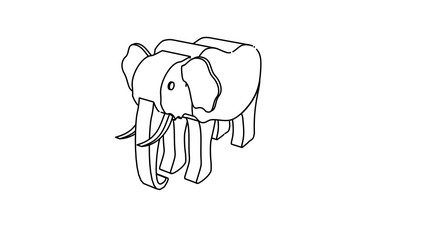 icon illustration of the elephant