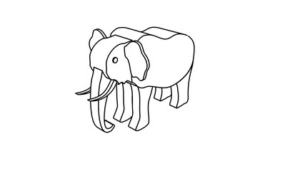 icon illustration of the elephant